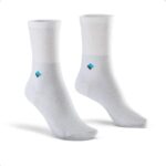 Sosete lungi, fir de argint 22%, Alb