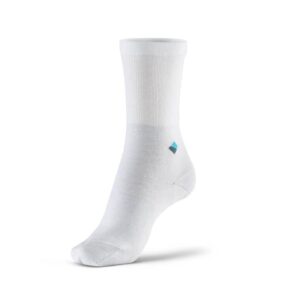 Sosete lungi, fir de argint 22%, Alb