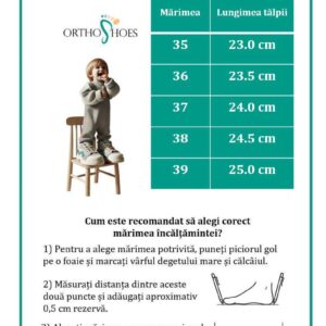 Pantofi Ortopedici Copii, Model Practic și Comod