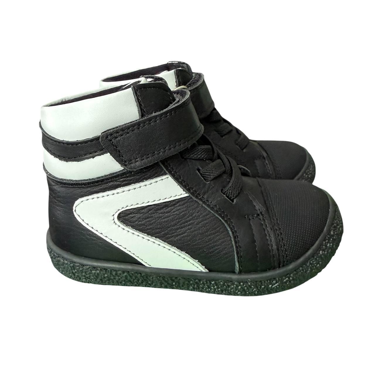 Botine Ortopedice Copii, Interior Fleece, Talpă Barefoot Negru Botine Ortopedice Copii, Interior Fleece, Talpă Barefoot Negru